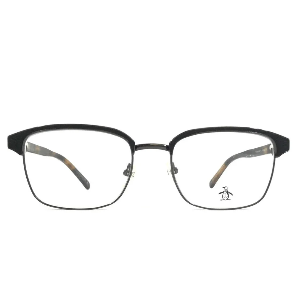 Penguin Eyeglasses Frames The Henderson BK Black Tortoise Rectangle 54-19-145